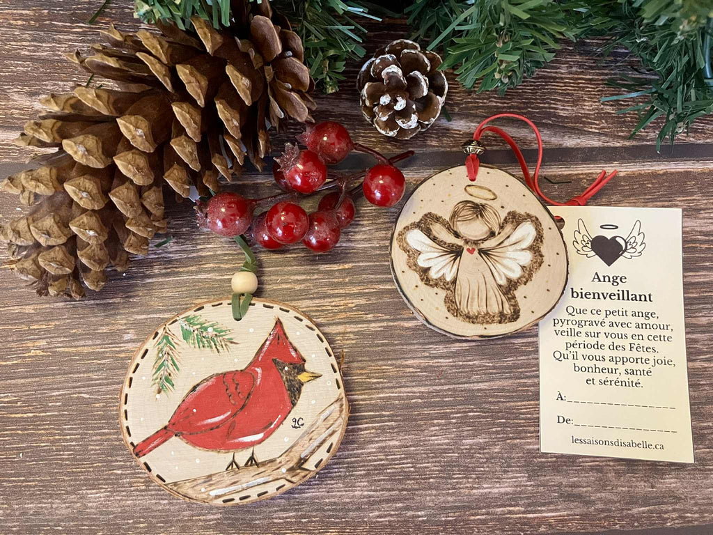 Mon premier Noël — ornement en bois pyrogravé (personnalisé)