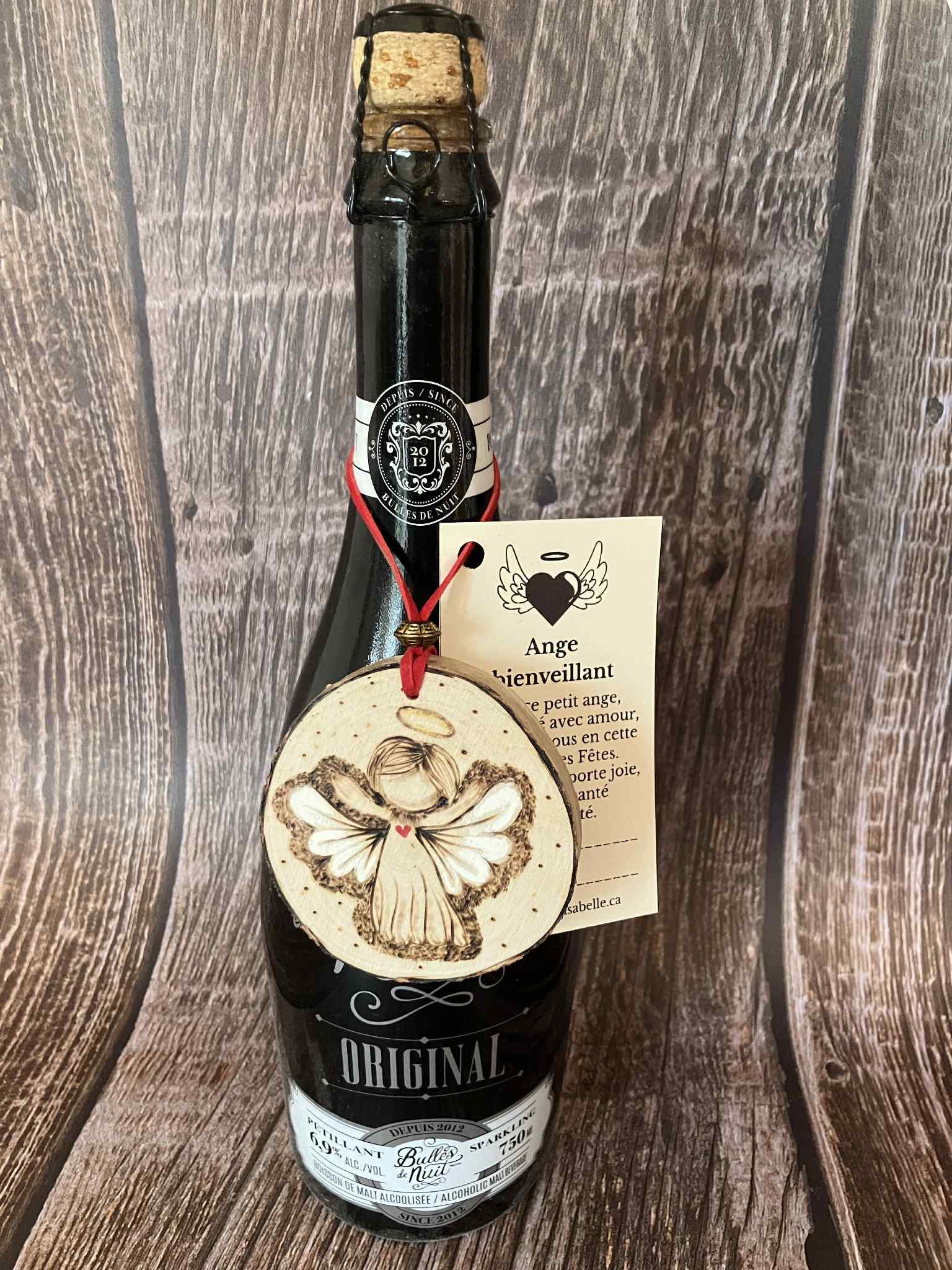 Mon premier Noël — ornement en bois pyrogravé (personnalisé)