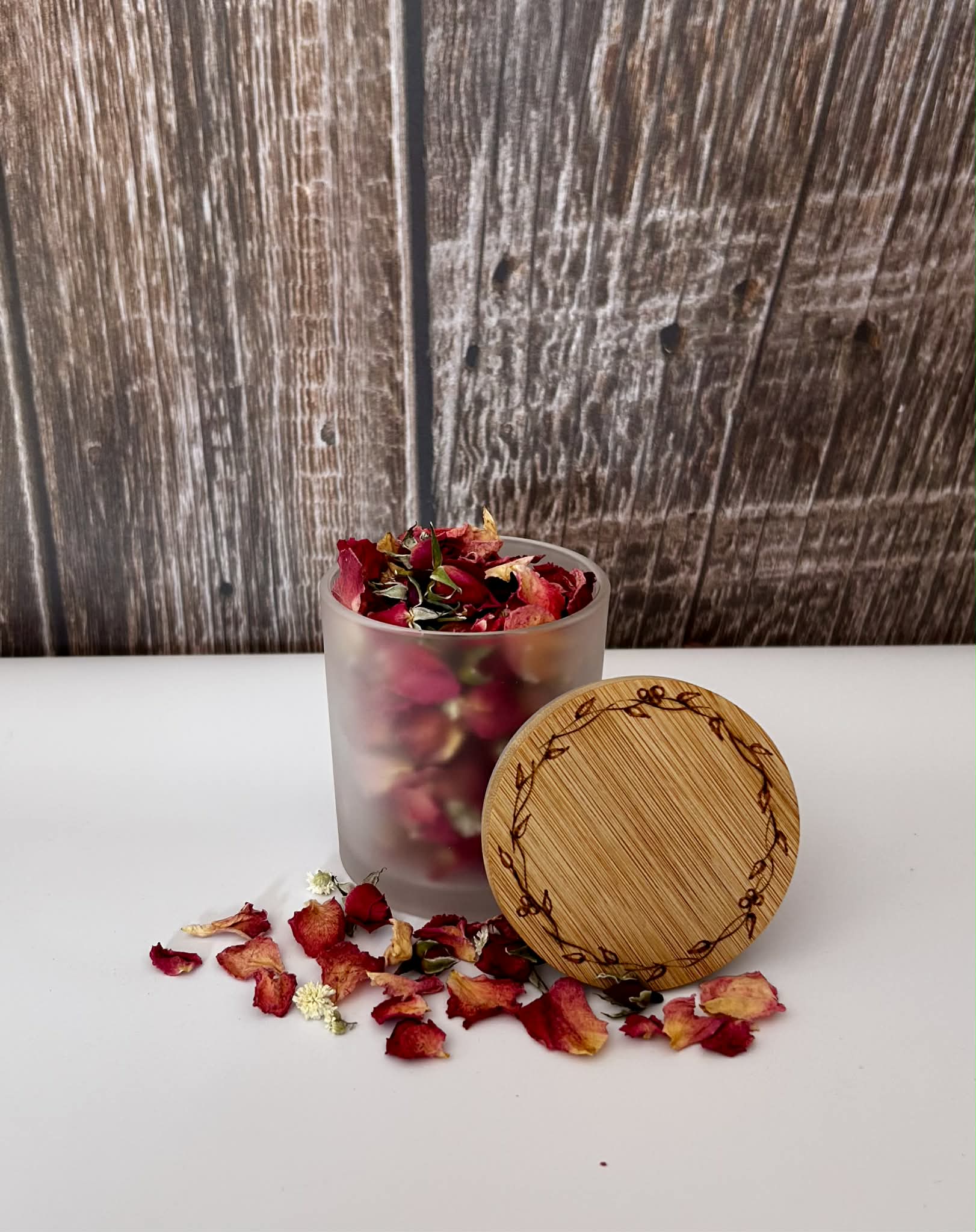 Chandelle PYROGRAVURE SUR BOIS