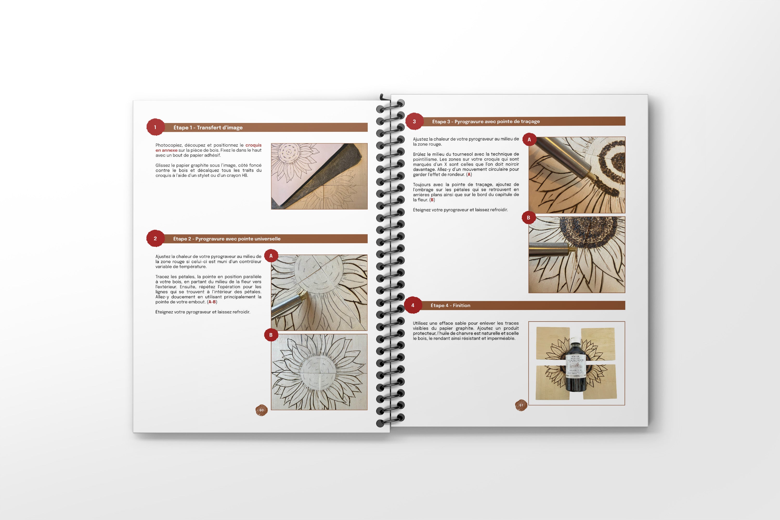 Recueil — L’art de la pyrogravure (guide pas à pas)