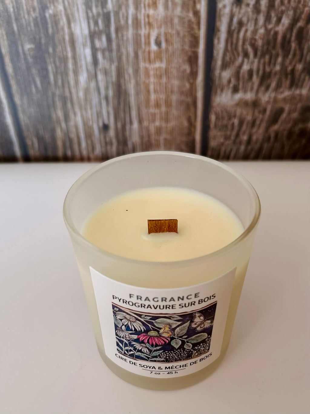 Chandelle PYROGRAVURE SUR BOIS