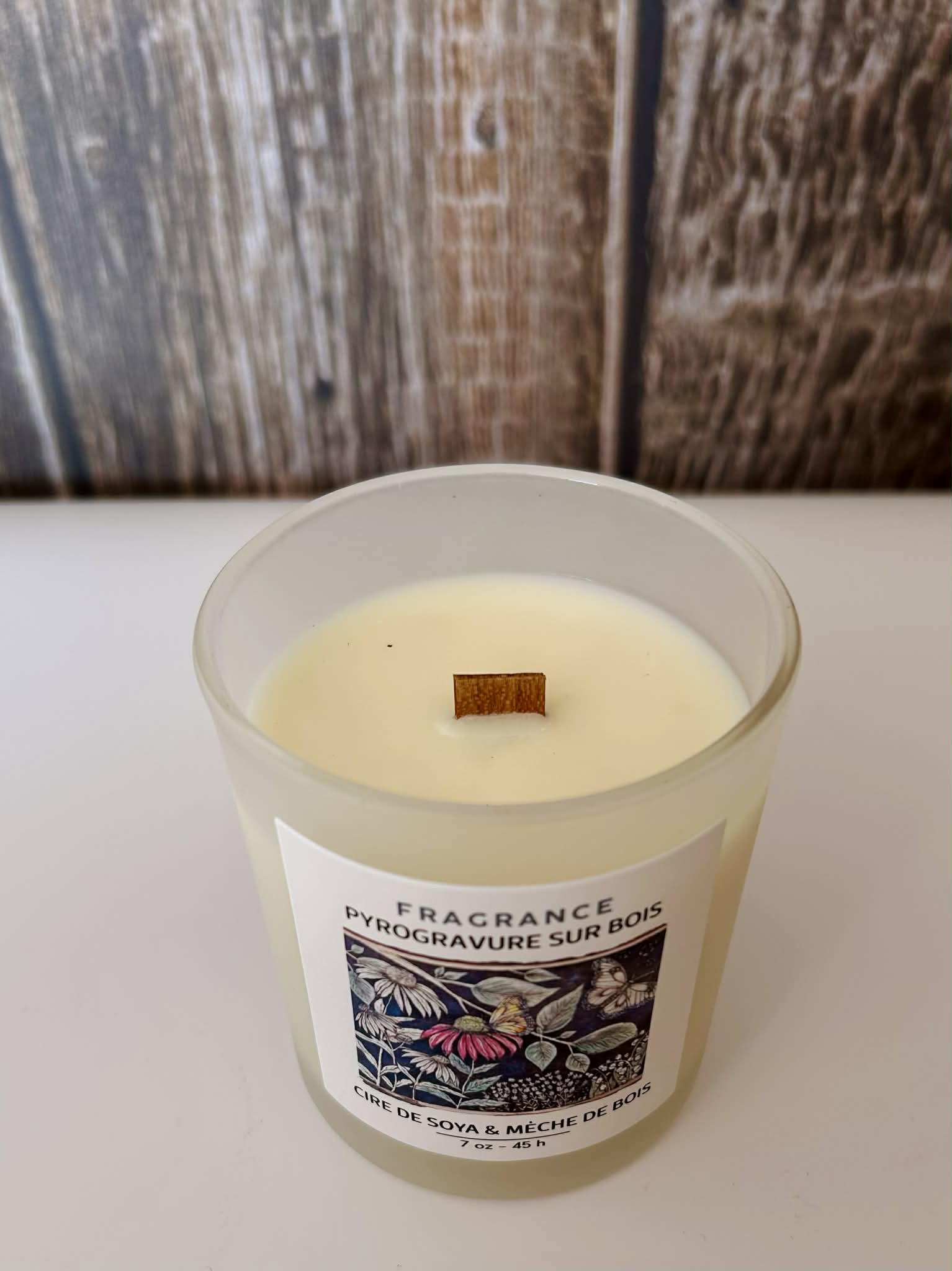 Chandelle PYROGRAVURE SUR BOIS