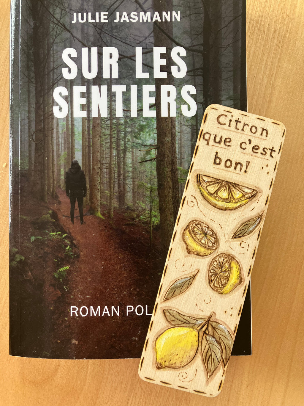 Marque-page en bois pyrogravé — plusieurs motifs + option personnalisée