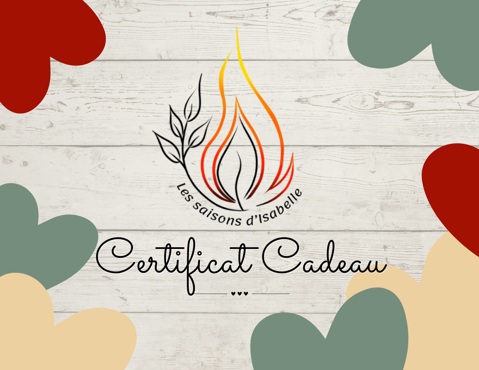 Certificat-cadeau — Les saisons d’Isabelle