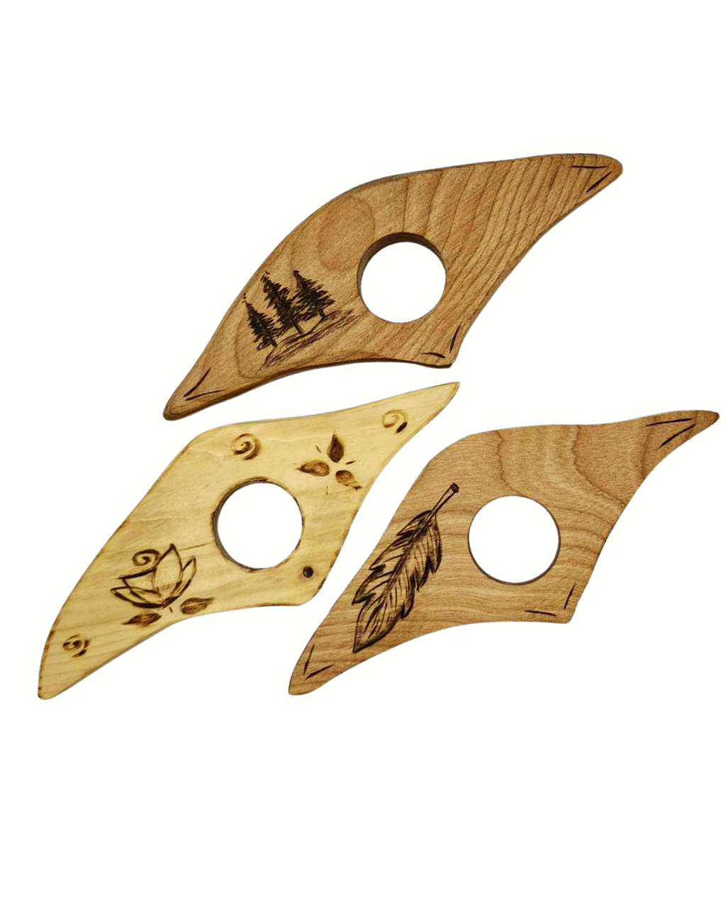 Bague de lecture en bois — maintiens ton livre d’une main (option personnalisée)