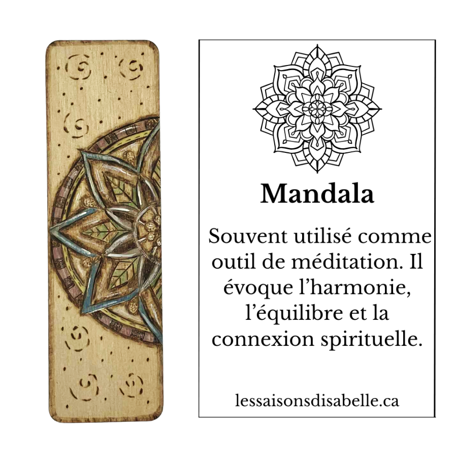 Marque-page en bois pyrogravé — plusieurs motifs + option personnalisée