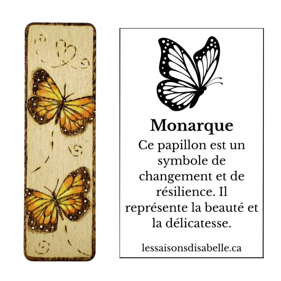 Marque-page en bois pyrogravé — plusieurs motifs + option personnalisée